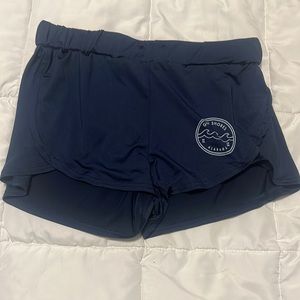 Navy blue momentum shorts, size medium